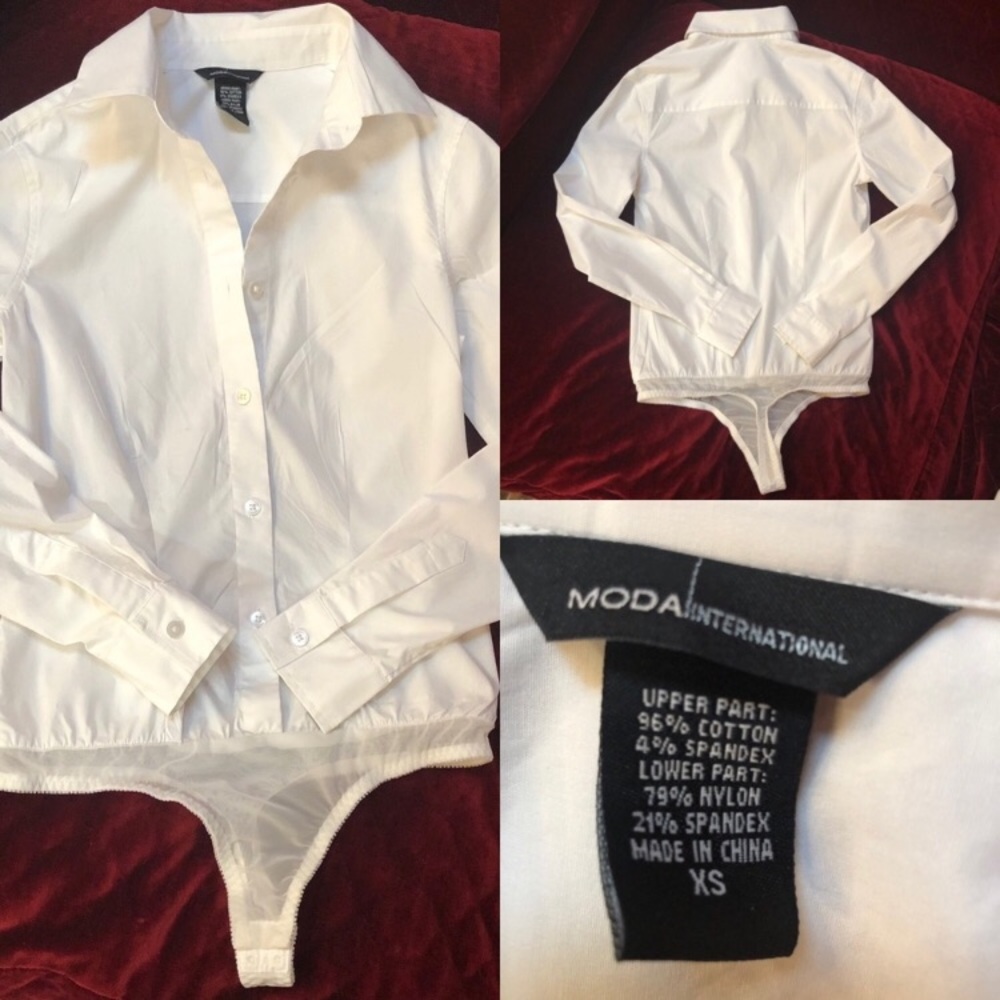 NEW! Moda Intl Bodysuit Shirt